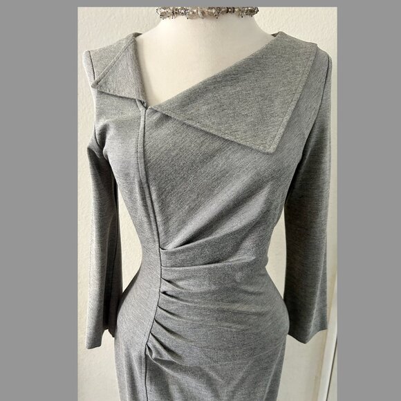 Vintage Y2K le chateau gray Midi dress XS - Picture 7 of 9